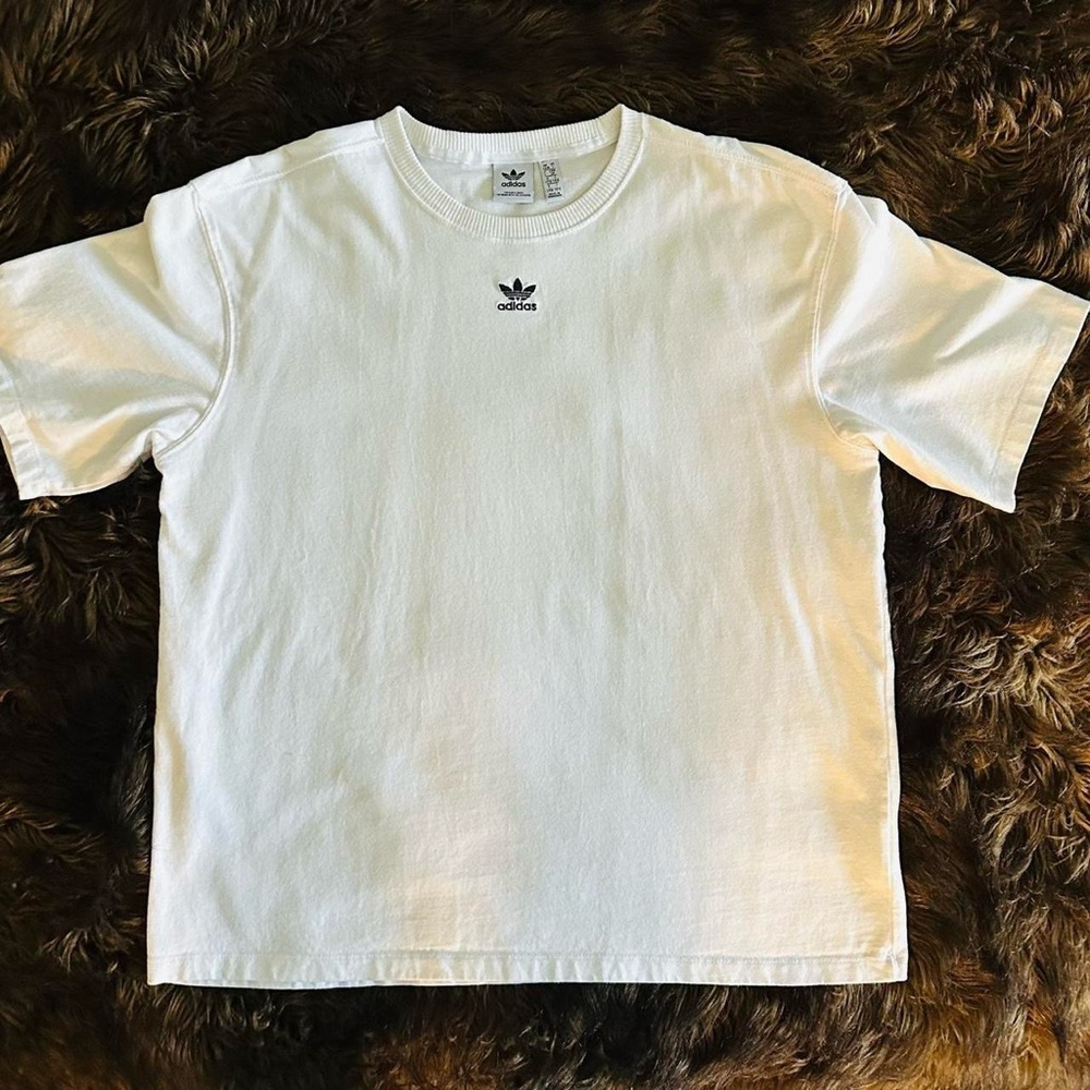 Adidas Men's White Short Sleeve Tee